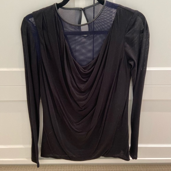 Yigal Azrouel black/blue top, size 0 - Picture 2 of 3